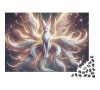 Fox 1000 Pièces Esprit Fox Puzzle pour Adultes Carton sans Odeur Anti-Stress pour S'amuser pour Passionnés pour Collectionner 38x26cm/1000pcs
