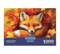 Fox 1000 Pieces Jigsaw Puzzles for Adults Educhational Games Stress Relieving Entertainment Cultivate The Spirit of Teamwork for Men, Women, Elders, Seniors 70x50cm/1000pcs