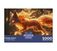 Fox 1000 Pieces Jigsaw Puzzles for Adults Educhational Games Stress Relieving Entertainment Cultivate The Spirit of Teamwork for The Whole for Women, Gifts for Men 38x26cm/1000pcs