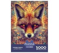 Fox 1000 Pieces Puzzle Animaux Mignons Puzzles Série Pleine De Couleurs pour La Décoration De La Maison Œuvre Artistique À Assembler Jouets Défi 38x26cm/1000pcs