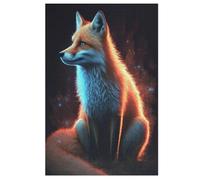 Fox 1000 Pièces Puzzle en Bois pour Adultes Enfants, Puzzles Impossible, Jeu D'adresse pour Toute La Famille, 78×53cm