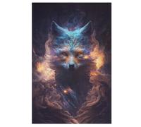 Fox 1000 Pièces Puzzle en Bois pour Adultes Enfants, Puzzles Impossible, Jeu D'adresse pour Toute La Famille, 78×53cm