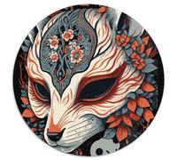 Fox 1000 Pièces Puzzles Convient Aux Adultes Aux Enfants Dope Puzzle Rond Décoration pour Enfants Cadeau Jeu D'Intelligence De l'art De La Décoration Moderne 1000pcs (67.5x67.5cm)