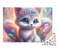 Fox 1000 Pièces Rainbow Fox Puzzle Adulte Impression HD Anti-Stress Stimuler l'esprit pour Passionnés pour Cadeaux Corporatifs 70x50cm/1000pcs