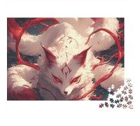 Fox 1000 Pièces Rouge Nine-Tail Puzzle Adulte Carton sans Odeur Anti-Stress Stimuler l'esprit pour Couples Livraison Rapide Édition Limitée 38x26cm/1000pcs
