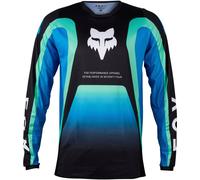 FOX 180 Ballast Maillot de motocross, noir/bleu, Taille XXL