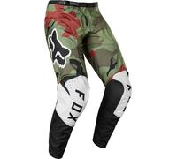 FOX 180 BNKR Pantalon de motocross, vert-multicolore, taille 28 pour homme