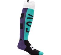 FOX 180 Collect Chaussettes de motocross, violet/vert, Taille L