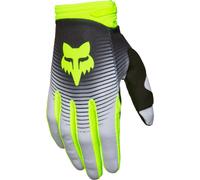 FOX 180 Collect Gants de motocross, Noir/Blanc/Néon jaune, Taille 2XL