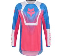 FOX 180 Collect Maillot de motocross, noir-rose, taille L pour homme
