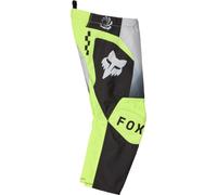FOX 180 Collect Pantalons de motocross pour enfants, blanc-rose-bleu, taille XS 28 pour des gamins