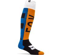 FOX 180 Collect Chaussettes de motocross, bleu-orange, taille M pour homme