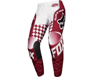 FOX 180 CZAR Pantalon de motocross, rouge, taille 28 pour homme