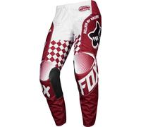 FOX 180 CZAR Pantalon de motocross, rouge, taille 34 pour homme