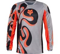 FOX 180 Emotion Maillot de motocross, gris, Taille XXL