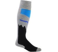 FOX 180 Flora Chaussettes de motocross, noir-gris-bleu, taille S pour homme