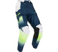 FOX 180 Flora Pantalon de motocross, bleu/blanc, Taille 30