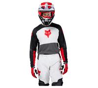 FOX 180 Flow Maillot MX Blanc/Rouge/Noir M homme