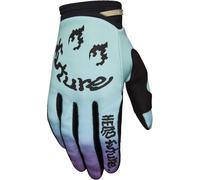 FOX 180 Hello Future Special Edition Gants de motocross, blanc-jaune, taille XL pour homme