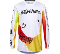 FOX 180 Hello Future Special Edition Maillot de motocross, blanc, taille 2XL pour homme