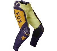 FOX 180 Image Print Pantalon de motocross, pourpre-jaune, taille 34 pour homme