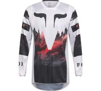 FOX 180 Kairos Maillot de motocross, noir-blanc-rouge, taille L pour homme
