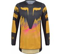 FOX 180 Kairos Maillot de motocross, noir-jaune, taille XL pour homme