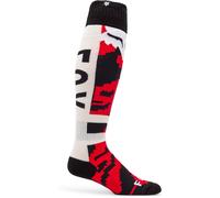 FOX 180 Kairos Chaussettes de motocross, blanc-rouge, taille S pour homme