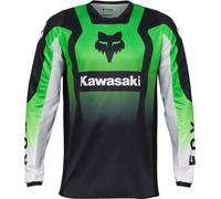 FOX 180 Kawasaki Maillot de motocross, vert, taille L pour homme