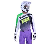 FOX 180 Kawasaki Maillot MX Mauve/Blanc M homme