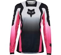 FOX 180 Lean Maillot de motocross femme, noir-rose, taille L pour femmes