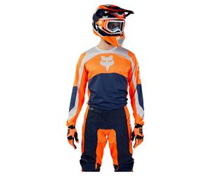 FOX 180 Nitro Maillot MX Orange/Bleu/Gris M homme
