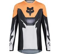 FOX 180 Noble Maillot Motocross, noir-blanc-orange, taille M pour homme