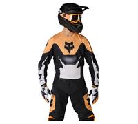 FOX 180 Noble Maillot Motocross, noir-blanc-orange, taille M pour homme