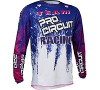 FOX 180 Pro Circuit Maillot de motocross, pourpre, taille S pour homme