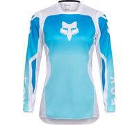 FOX 180 Shield Maillot de motocross femme, blanc-bleu, taille XL pour femmes