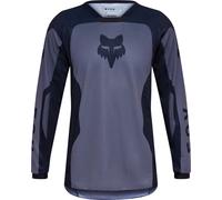 FOX 180 Shield Maillot de motocross pour jeunes, noir-gris, taille M