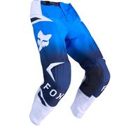 FOX 180 Shield Pantalons de motocross, blanc-bleu, taille 30 pour homme