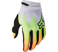 FOX 180 Statk Gants de motocross, rouge/jaune, Taille 2XL