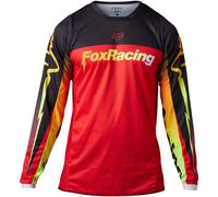 FOX 180 Statk Maillot de motocross, rouge, taille M pour homme