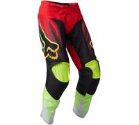 FOX 180 Statk Pantalon de motocross, rouge, taille 26 pour homme
