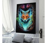 Fox 3 Toile murale pour chambre à coucher, décoration de salon, pour adolescentes, 40 x 60 cm