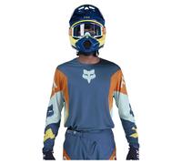 FOX 360 dents Maillot MX Bleu S unisex
