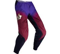 FOX 360 Drip Pantalons de motocross, Rouge bordeaux, Taille 28