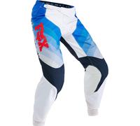 FOX 360 Fade Pantalons de motocross, blanc-bleu, taille 34 pour homme