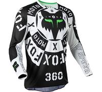 Fox 360 Nobyl Jersey Black/White L