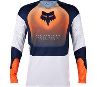 FOX 360 Revise Maillot Motocross, bleu foncé/orange, Taille L