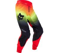 FOX 360 Revise Pantalon de motocross, noir-rouge-jaune, taille 34 pour homme