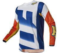 FOX 360 Rkane Maillot de motocross, Orange/Bleu, Taille XXL