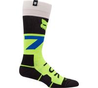 FOX 360 Tine Chaussettes de motocross, noir-jaune, taille L pour homme